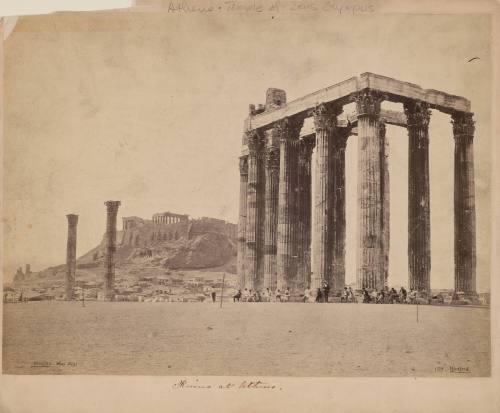 Athens. The Acropolis with the Temple of Jupiter in the Foreground