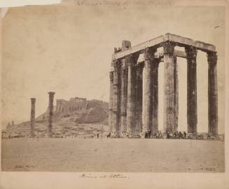 Athens. The Acropolis with the Temple of Jupiter in the Foreground