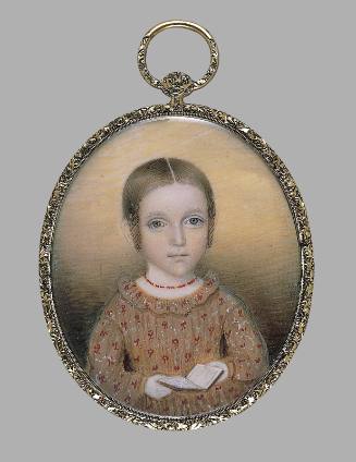 Young Girl Holding a Book