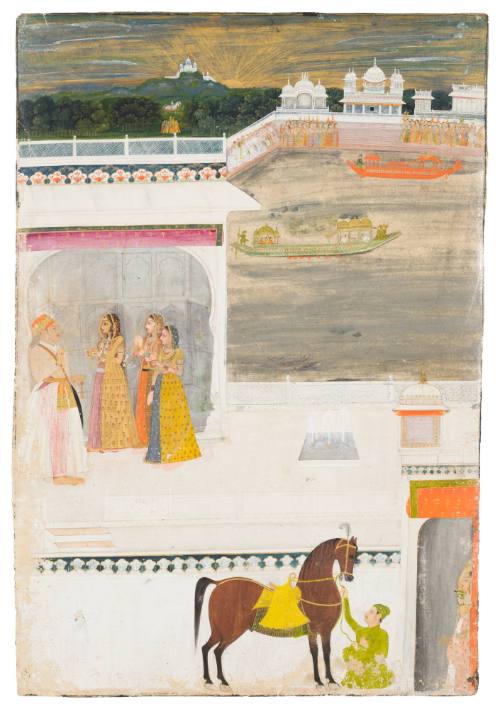 Conversation on a Palace Terrace