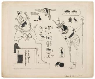 Self Portrait as an Egyptian Doctor, with an Attendant Figure