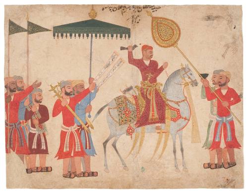 Sultan Husain Nizam Shah I of Ahmadnagar on Horseback