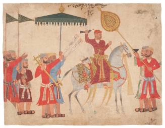 Sultan Husain Nizam Shah I of Ahmadnagar on Horseback