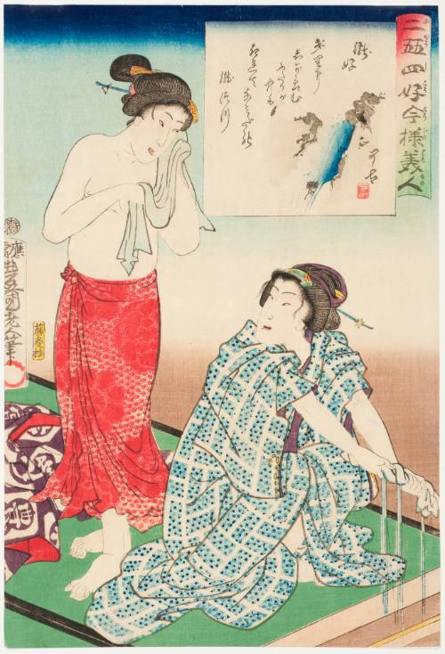 Enjoying a Waterfall (Taki suki)