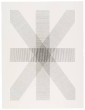 Bands of Lines in Four Directions in Black and White