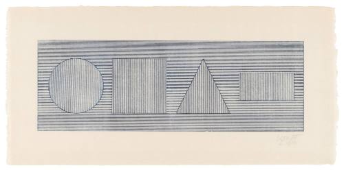 Four Part Combination of 6 Geometric Figures in Four Colors I