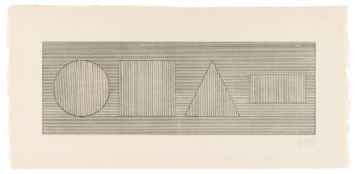 Four Part Combination of 6 Geometric Figures in Four Colors I