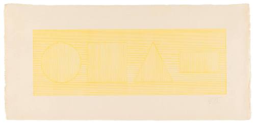 Four Part Combination of 6 Geometric Figures in Four Colors I