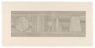 Four Part Combination of 6 Geometric Figures in Four Colors II