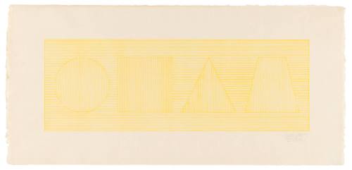 Four Part Combination of 6 Geometric Figures in Four Colors II