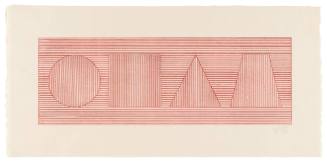 Four Part Combination of 6 Geometric Figures in Four Colors II