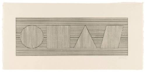 Four Part Combination of 6 Geometric Figures in Four Colors III