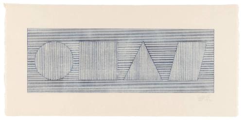 Four Part Combination of 6 Geometric Figures in Four Colors III