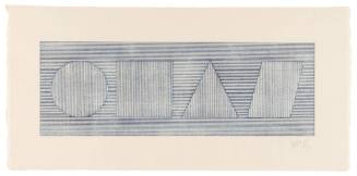 Four Part Combination of 6 Geometric Figures in Four Colors III