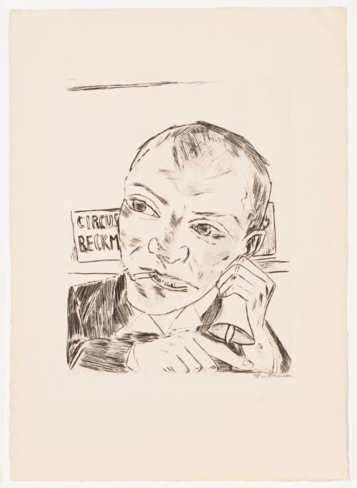 The Barker (Self-Portrait Circus Beckmann)