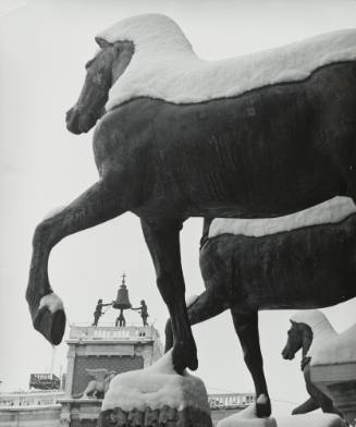 St. Mark's Bronze Horses in Winter