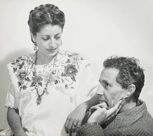 Carlos Merida and His Daughter