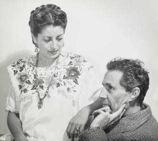 Carlos Merida and His Daughter