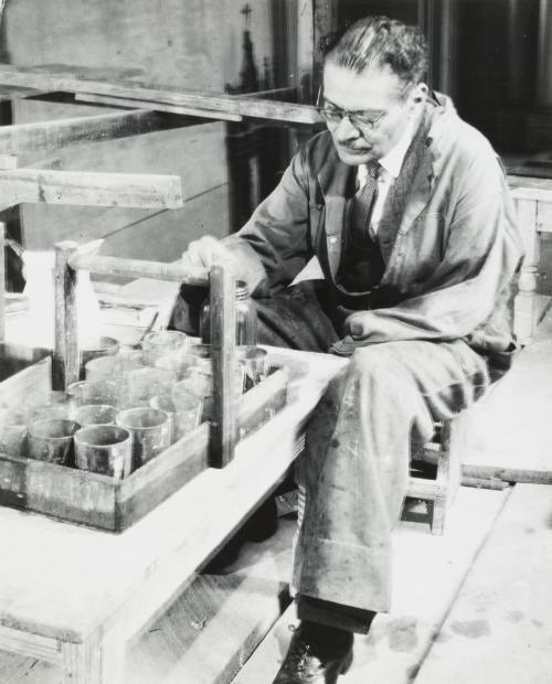 Jose Clemente Orozco Mixing Paint