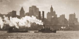 Tug and New York Skyline