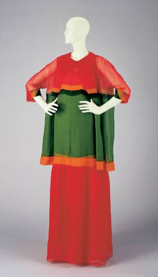 Evening Ensemble: Dress, Overdress, and Jacket