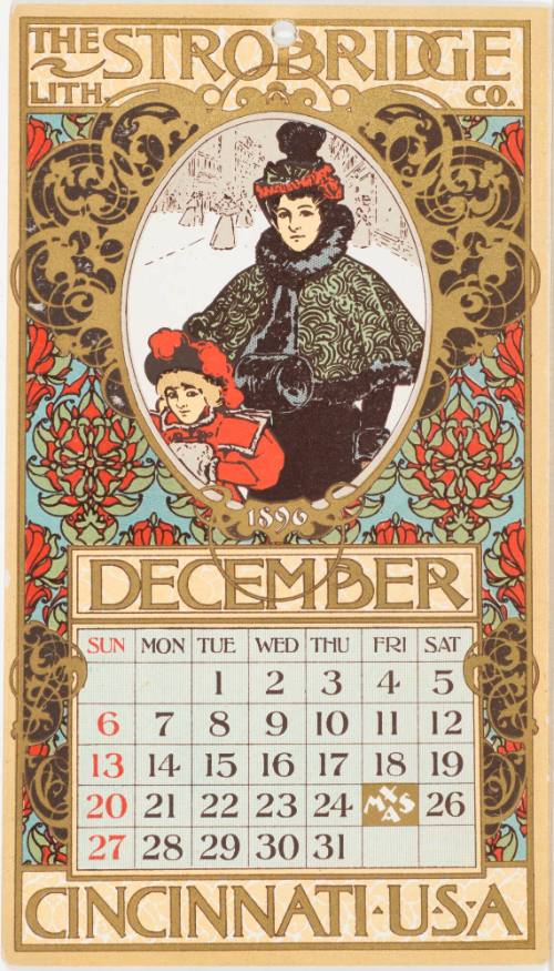 Calendar Card / December 1896