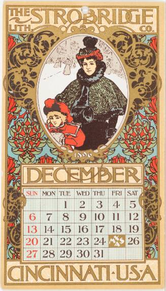 Calendar Card / December 1896