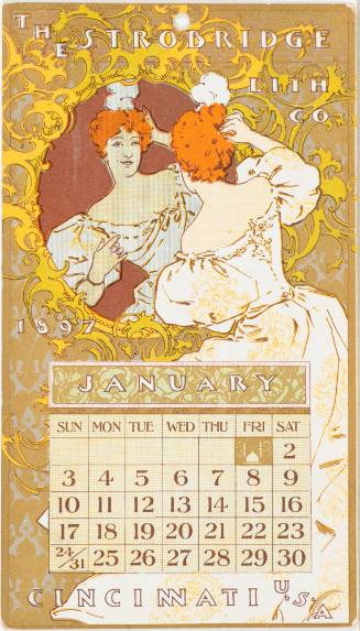 Calendar Card / January 1897