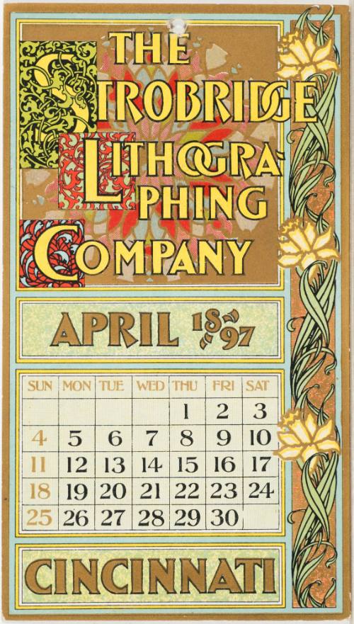 Calendar Card / April 1897