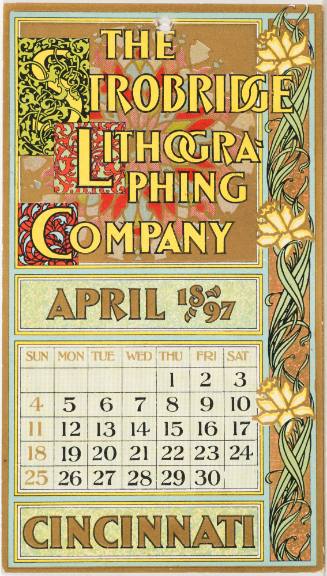 Calendar Card / April 1897