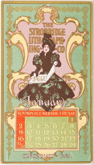 Calendar Card / January 1898