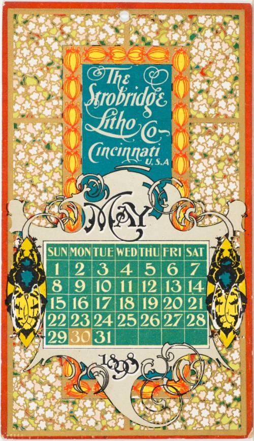 Calendar Card / May 1898
