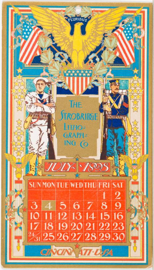 Calendar Card / July 1898