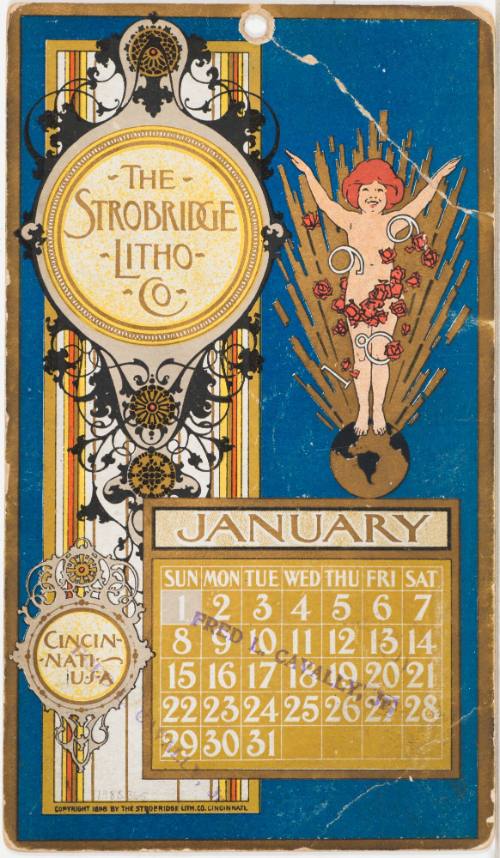 Calendar Card / January 1899