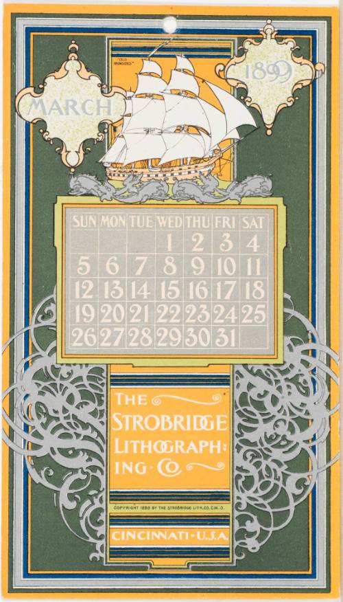 Calendar Card / March 1899