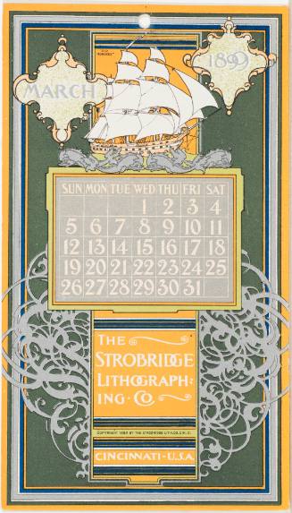 Calendar Card / March 1899