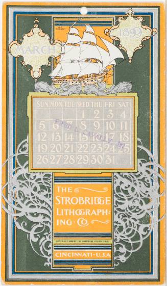 Calendar Card / March 1899