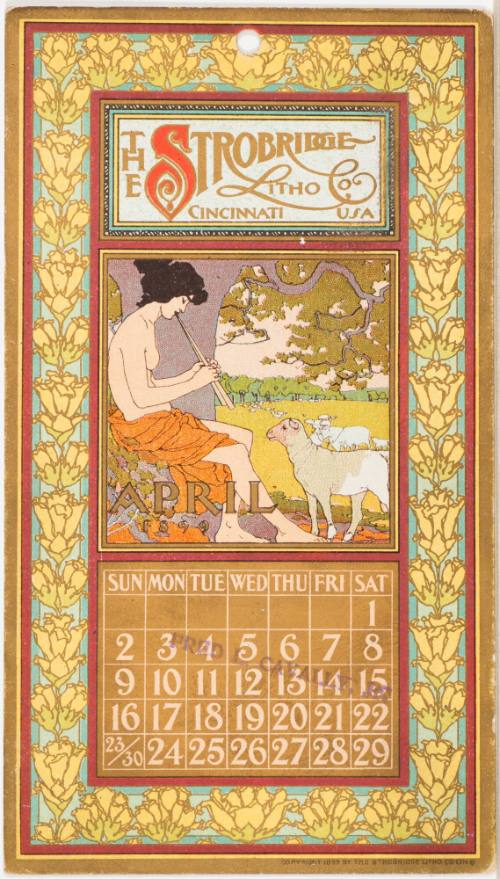 Calendar Card / April 1899