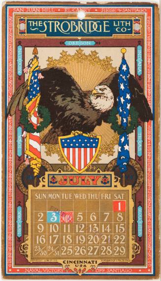 Calendar Card / July 1899