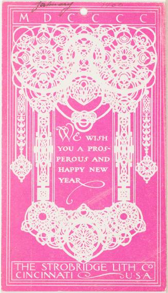 Calendar Card / January 1900