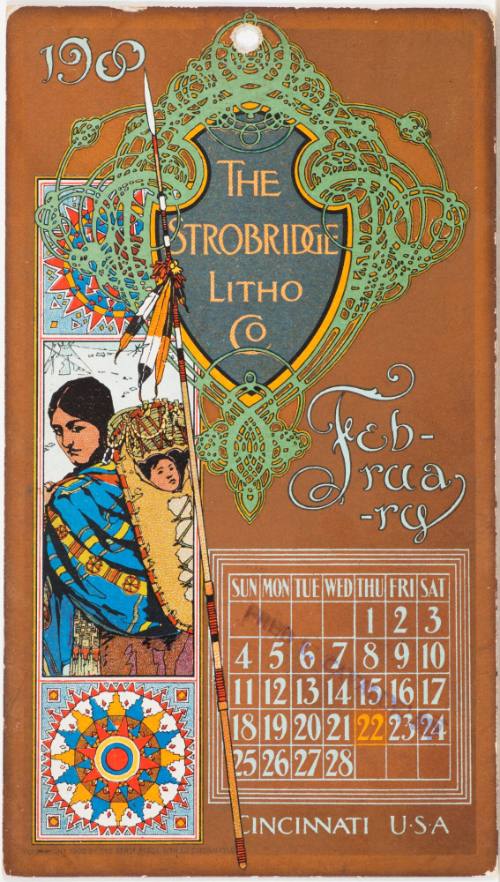 Calendar Card / February 1900