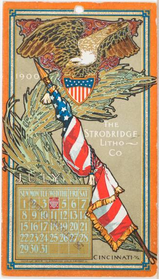 Calendar Card / July 1900