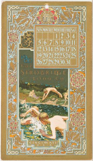 Calendar Card / August 1900