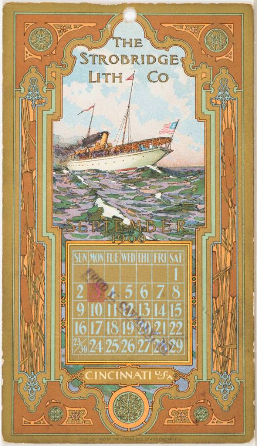 Calendar Card / September 1900