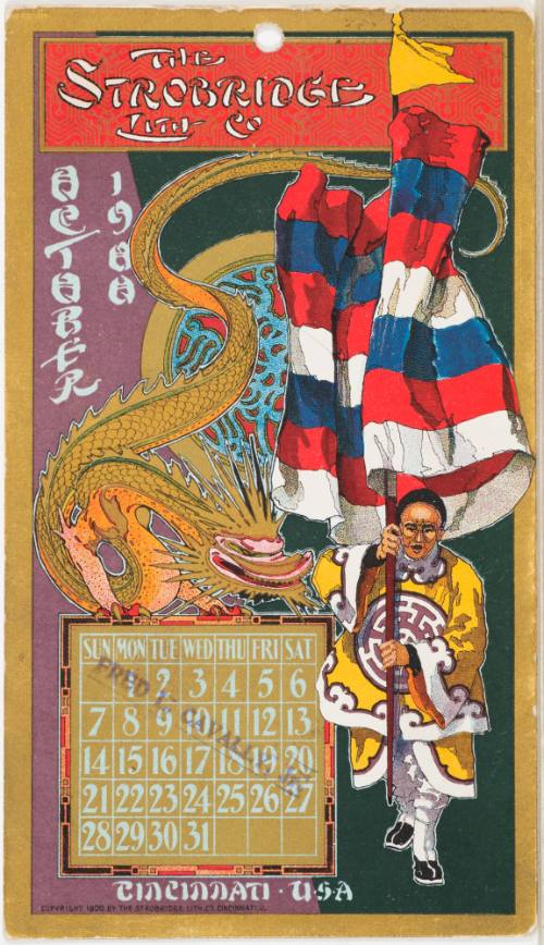 Calendar Card / October 1900