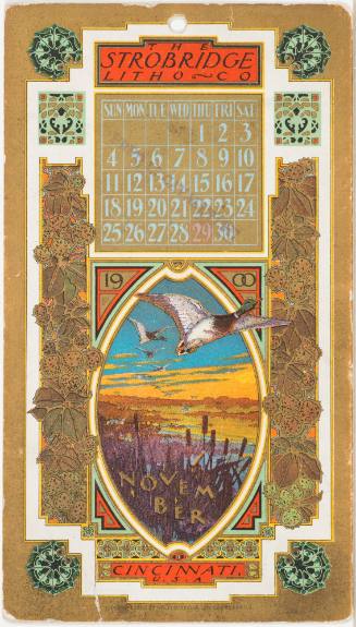 Calendar Card / November 1900