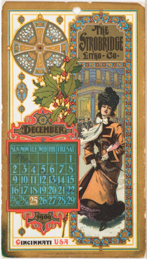 Calendar Card / December 1900