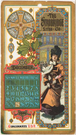 Calendar Card / December 1900