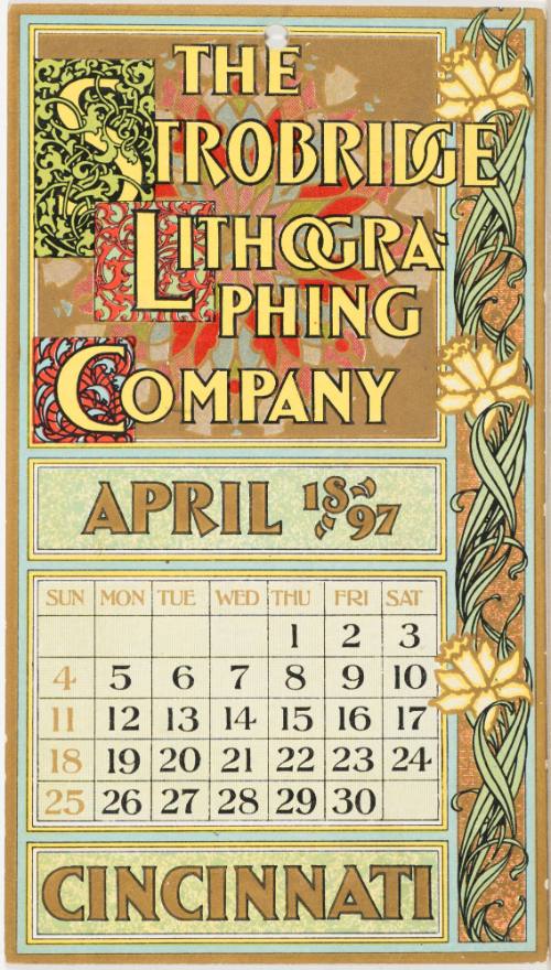 Calendar Card / April 1897