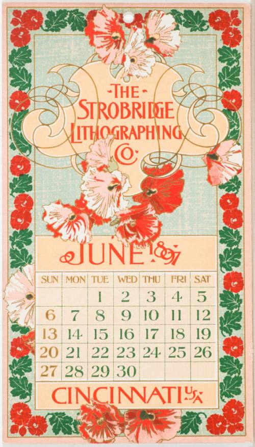 Calendar Card / June 1897